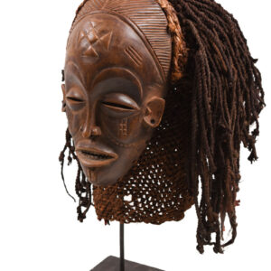 Mask - Wood, Rope - Mwana Pwo - Chokwe - DR Congo