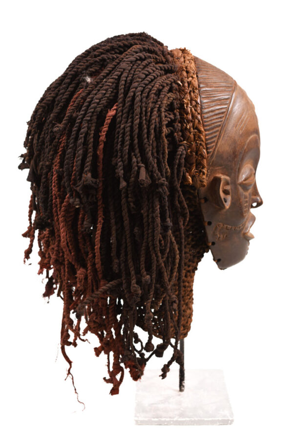 Mask - Wood, Rope - Mwana Pwo - Chokwe - DR Congo