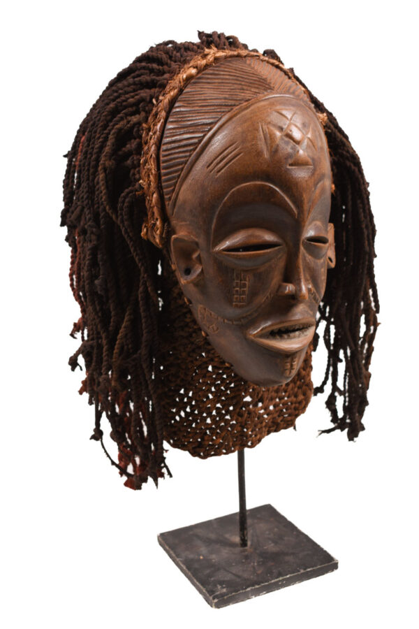 Mask - Wood, Rope - Mwana Pwo - Chokwe - DR Congo