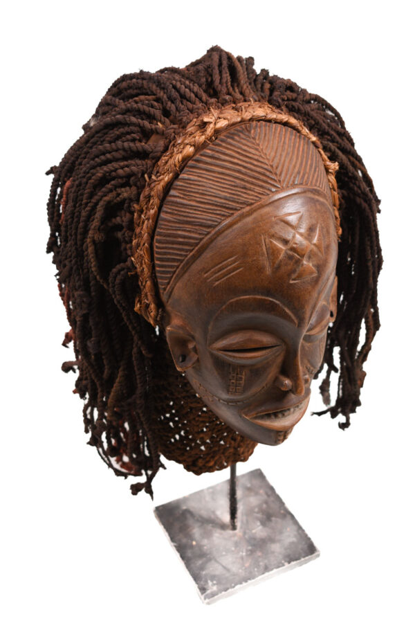 Mask - Wood, Rope - Mwana Pwo - Chokwe - DR Congo