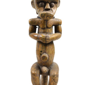 Byeri Figure - Wood - Copper- Fang - Gabon