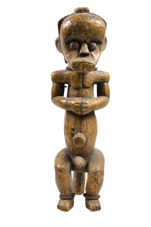 Byeri Figure - Wood - Copper- Fang - Gabon