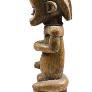 Byeri Figure - Wood - Copper- Fang - Gabon