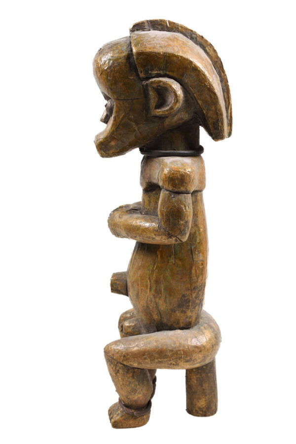 Byeri Figure - Wood - Copper- Fang - Gabon