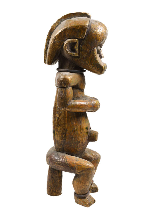 Byeri Figure - Wood - Copper- Fang - Gabon