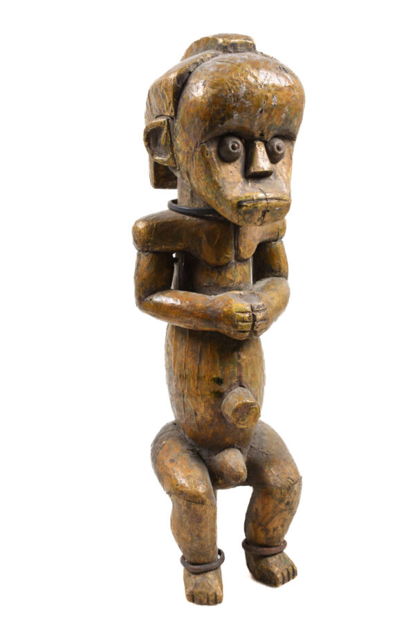 Byeri Figure - Wood - Copper- Fang - Gabon