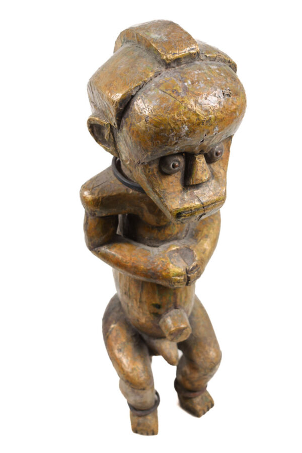 Byeri Figure - Wood - Copper- Fang - Gabon