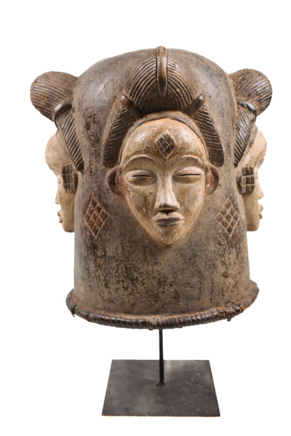 Helmet mask - Wood - Punu - Gabon