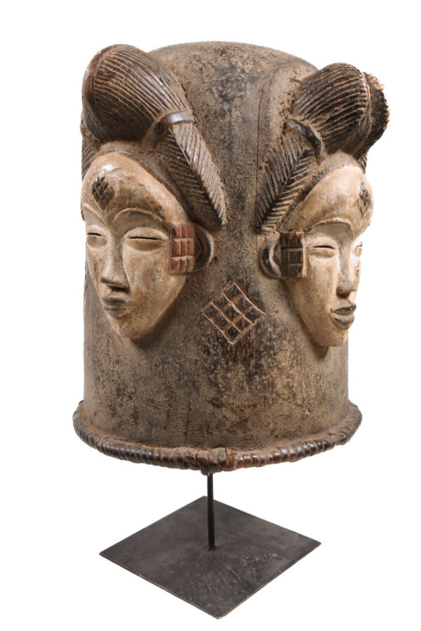 Helmet mask - Wood - Punu - Gabon