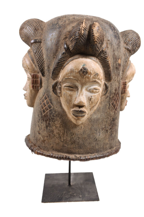 Helmet mask - Wood - Punu - Gabon