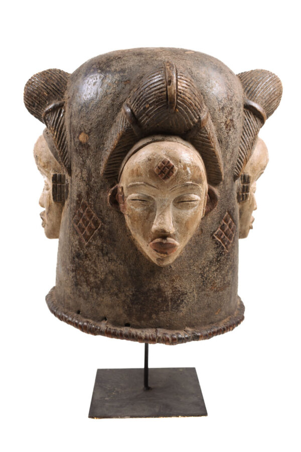 Helmet mask - Wood - Punu - Gabon