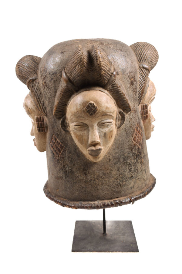 Helmet mask - Wood - Punu - Gabon