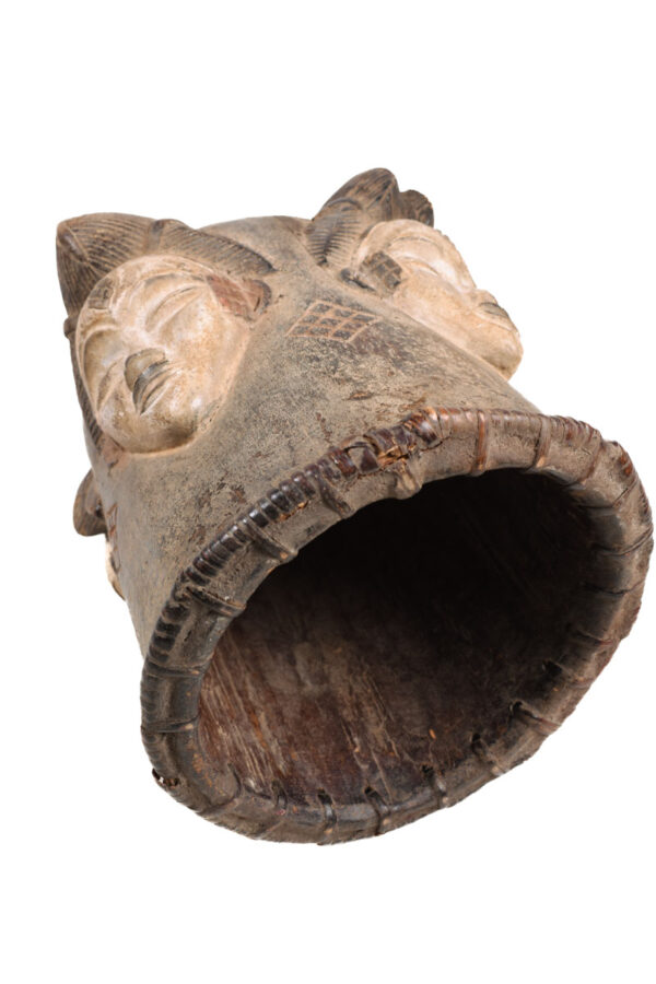Helmet mask - Wood - Punu - Gabon