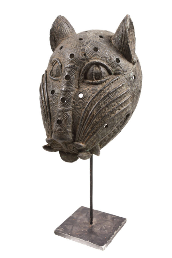 Leopard Head - Bronze - Benin