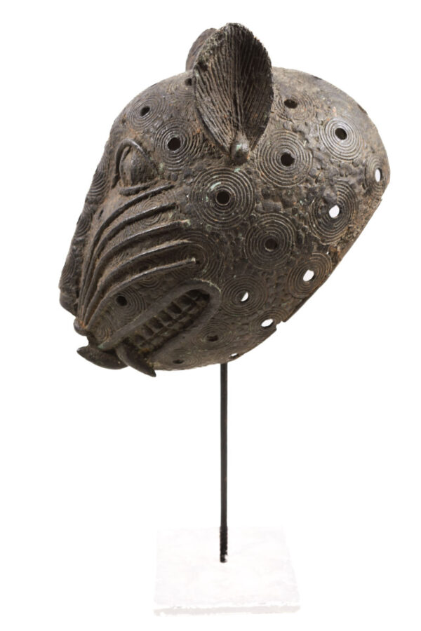 Leopard Head - Bronze - Benin
