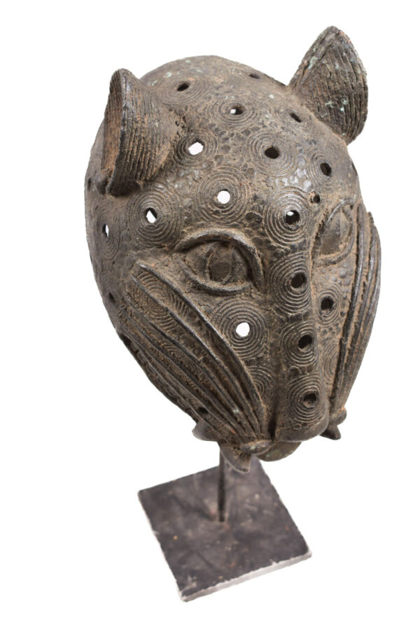 Leopard Head - Bronze - Benin