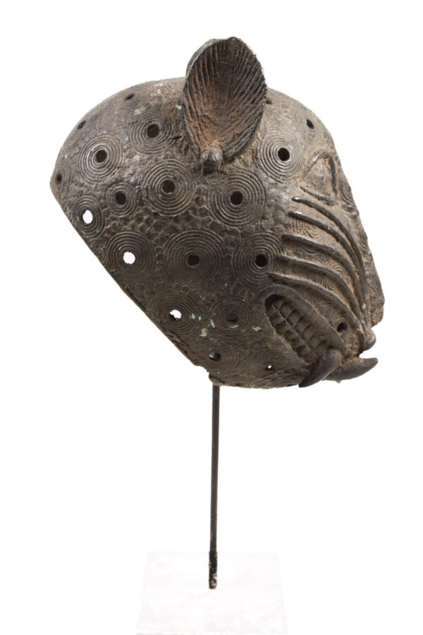Leopard Head - Bronze - Benin