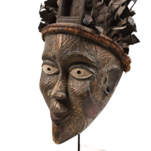 Mask - Nail, Wood, Metal - Kongo - Congo