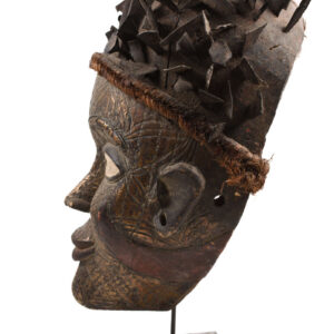 Mask - Nail, Wood, Metal - Kongo - Congo