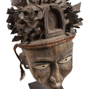 Mask - Nail, Wood, Metal - Kongo - Congo