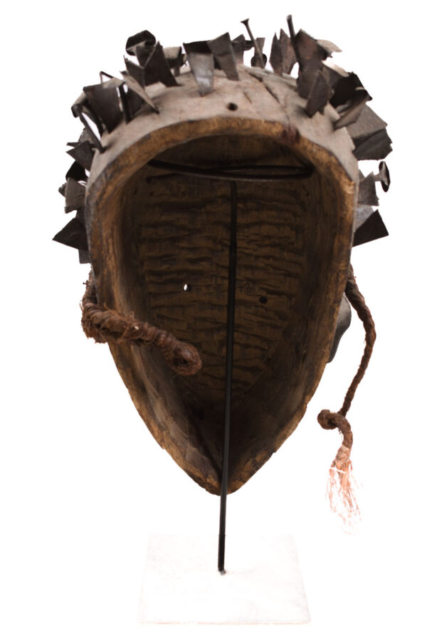 Mask - Nail, Wood, Metal - Kongo - Congo