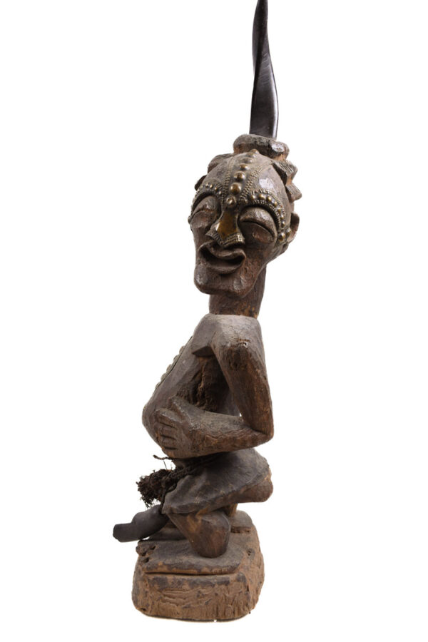 Power Figure - Wood, Horn, Nails - Songye - Congo