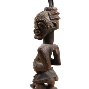 Power Figure - Wood, Horn, Nails - Songye - Congo