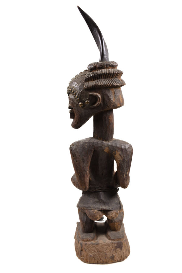 Power Figure - Wood, Horn, Nails - Songye - Congo