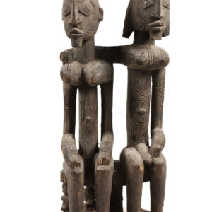 Seated couple - Wood - Dogon - Mali