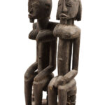 Seated couple - Wood - Dogon - Mali
