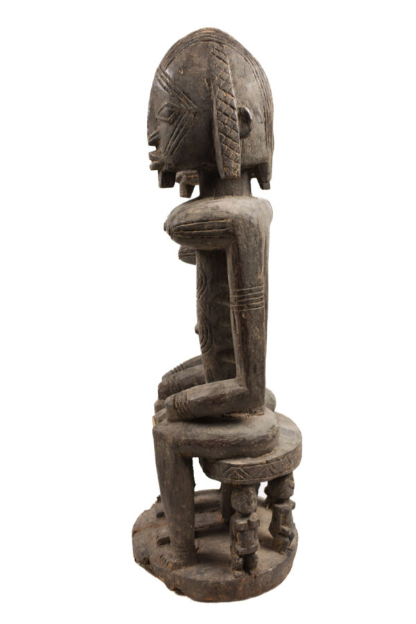 Seated couple - Wood - Dogon - Mali