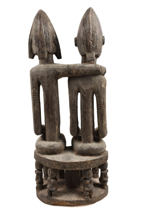 Seated couple - Wood - Dogon - Mali