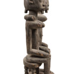 Seated couple - Wood - Dogon - Mali