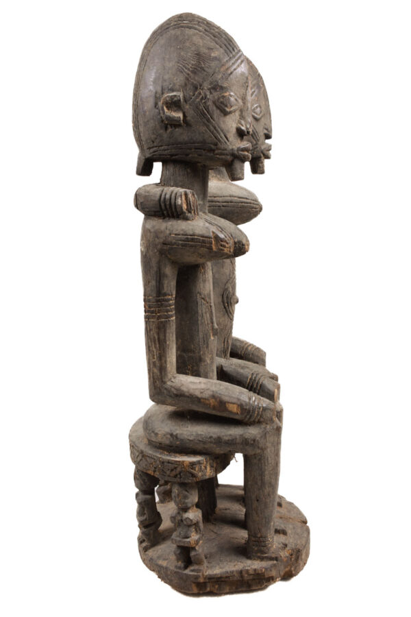 Seated couple - Wood - Dogon - Mali