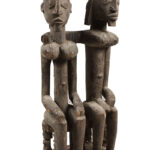 Seated couple - Wood - Dogon - Mali