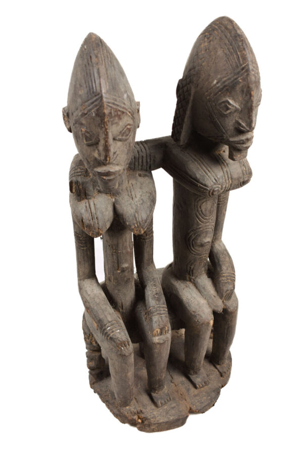 Seated couple - Wood - Dogon - Mali