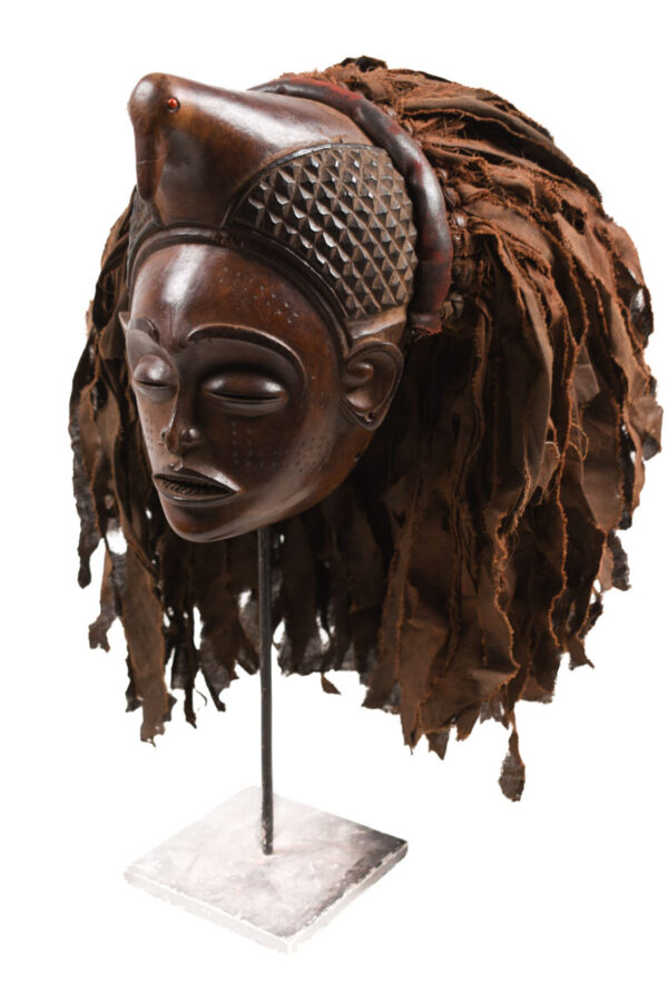 Mask - Wood, Rope - Mwana Pwo - Chokwe - DR Congo