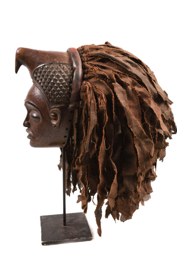 Mask - Wood, Rope - Mwana Pwo - Chokwe - DR Congo