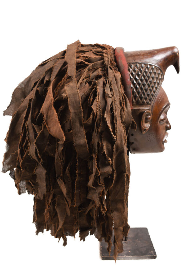 Mask - Wood, Rope - Mwana Pwo - Chokwe - DR Congo