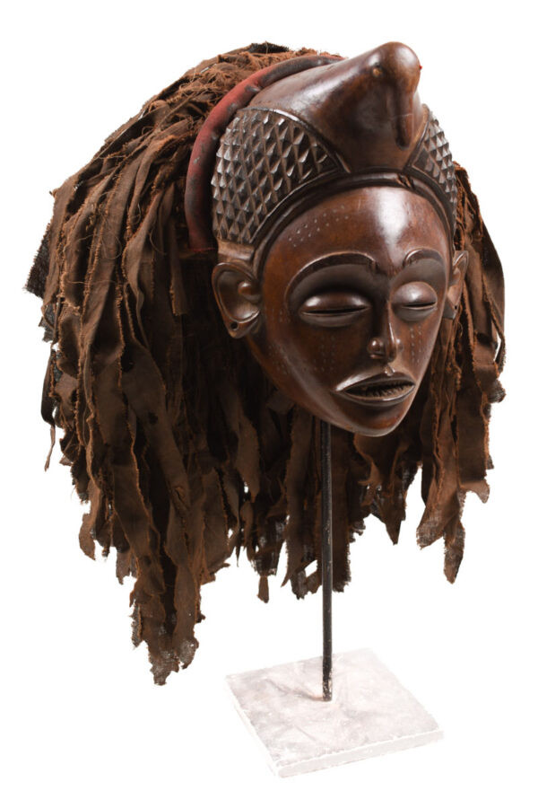Mask - Wood, Rope - Mwana Pwo - Chokwe - DR Congo
