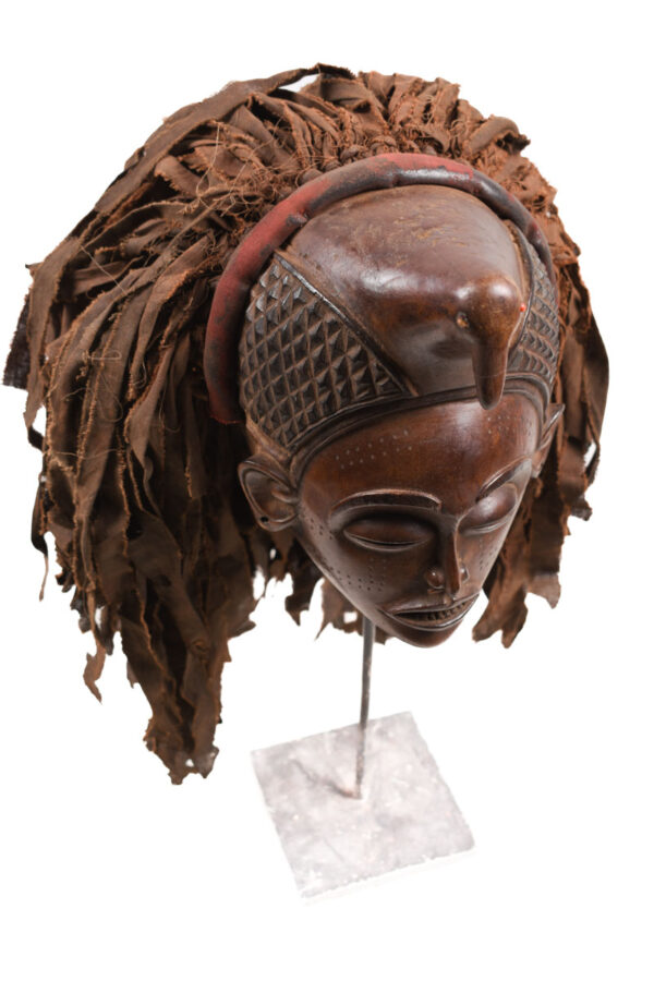 Mask - Wood, Rope - Mwana Pwo - Chokwe - DR Congo