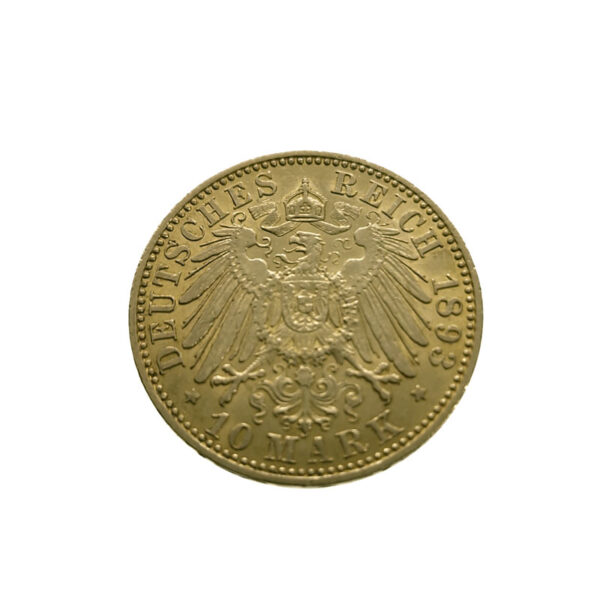 Germany, Prussia 10 Mark 1893-A Wilhelm II