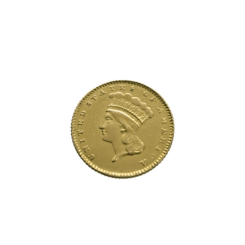 USA 1 Dollar 1861 Large Indian Head Asian African Art usa-1-dollar-1861-large-indian-head-asian-african-art