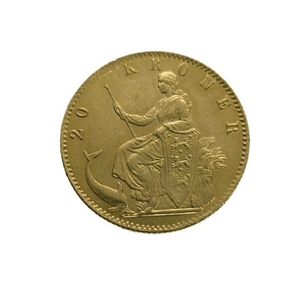 Denmark 20 Kroner 1877 Christian IX