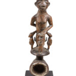 Ceremonial Pipe - Wood- Mangbetu- Congo