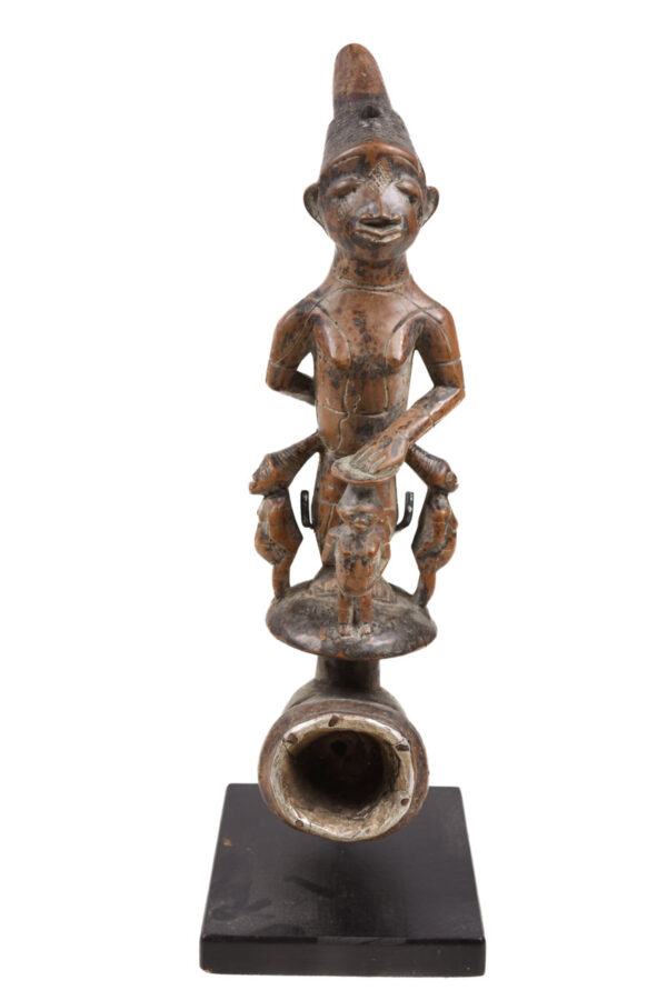 Ceremonial Pipe - Wood- Mangbetu- Congo