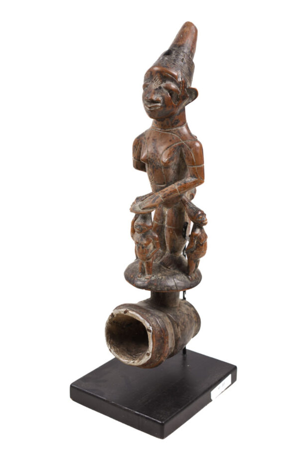 Ceremonial Pipe - Wood- Mangbetu- Congo