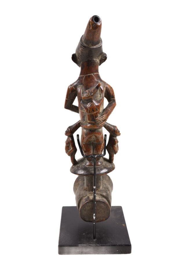 Ceremonial Pipe - Wood- Mangbetu- Congo