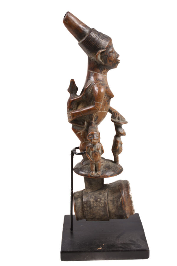 Ceremonial Pipe - Wood- Mangbetu- Congo