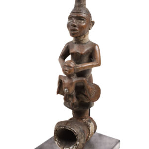 Ceremonial Pipe - Wood- Bakongo- Congo